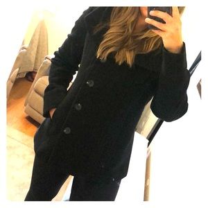 Cole Haan Pea coat with large collar - Medium